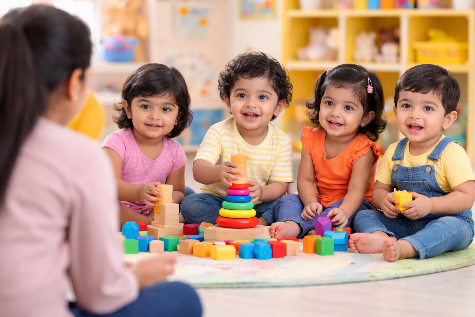 Playgroup kids learning